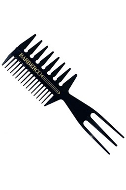 BARBERCO Three-Sided Comb Black - textúrovací trojstranný hrebeň na vlasy