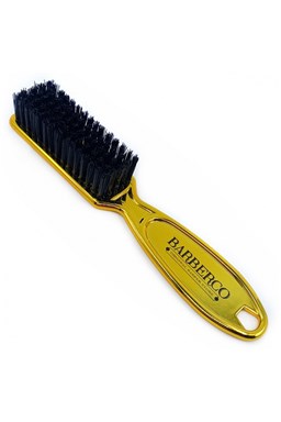 BARBERCO Fade Brush GOLD - čistiaca kefka s rukoväťou na odstránenie vlasov - zlatá