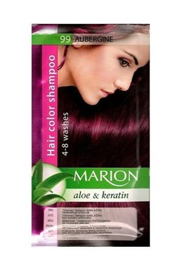 MARION Hair Color Shampoo 99 Aubergine - farebný tónovací šampón 40ml - baklažán