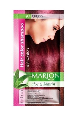 MARION Hair Color Shampoo 97 Cherry - farebný tónovací šampón 40ml - višňová