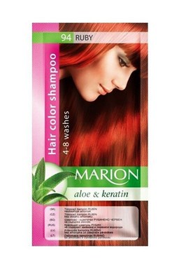 MARION Hair Color Shampoo 94 Ruby - farebný tónovací šampón 40ml - rubínovo červená