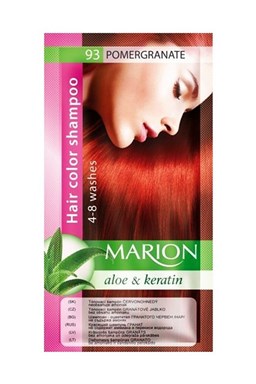 MARION Hair Color Shampoo 93 Pomegranate - farebný tónovací šampón 40ml - granátovo červená