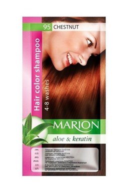 MARION Hair Color Shampoo 95 Chestnut - farebný tónovací šampón 40ml - gaštanová