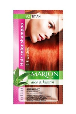 MARION Hair Color Shampoo 92 Titian - farebný tónovací šampón 40ml - tizián