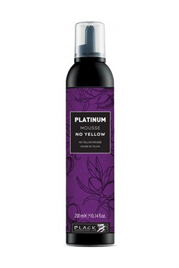BLACK Platinum No Yellow Mousse 200ml - pěna s fialovými pigmenty pro bílou blond