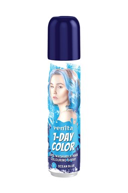VENITA 1-DAY Colouring Spray 2 OCEAN BLUE - barevný sprej na vlasy 50ml - světle modrý