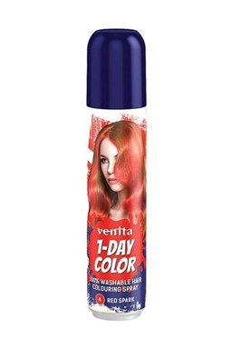 VENITA 1-DAY Colouring Spray 4 SPARK RED - barevný sprej na vlasy 50ml - červený