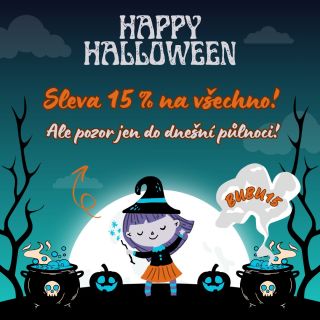 Šťastný Halloween! 🕷️ Dnešní noc patří kouzlům, dýním a troše strašidelné zábavy. A my jsme pro vás uvařili slevový...